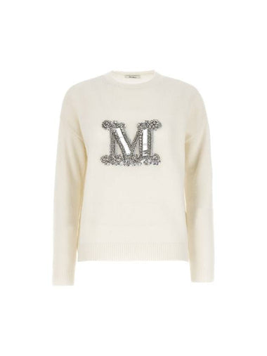 Palato Wool Knit Top White - MAX MARA - BALAAN 1