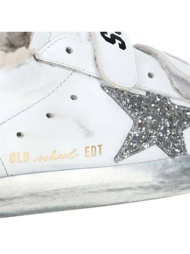 Old School Glitter Low Top Sneakers Silver White - GOLDEN GOOSE - BALAAN 10