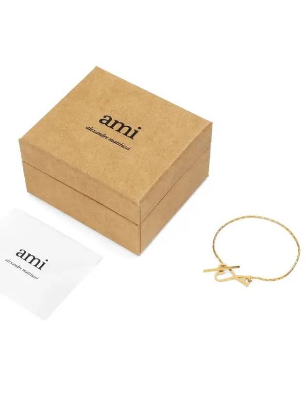 Heart Logo Bracelet Gold - AMI - BALAAN 4