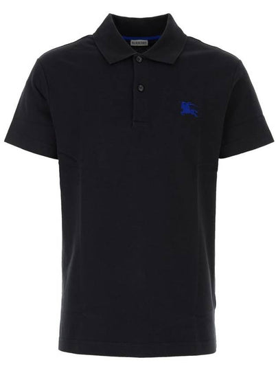 Embroidered EKD Polo Shirt Black - BURBERRY - BALAAN 2