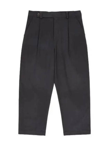 Cotton wide fit cropped pants dark navy - STUDIO NICHOLSON - BALAAN 1