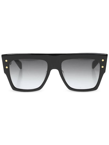 Balmain Sunglasses With Logo, Women's, Black - BALMAIN - BALAAN 1