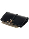 Women's T Logo Timeless Chain Clutch Bag Black - TOD'S - BALAAN 5