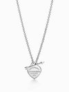 Lovestruck Heart Tag Pendant Necklace Silver - TIFFANY & CO. - BALAAN 2