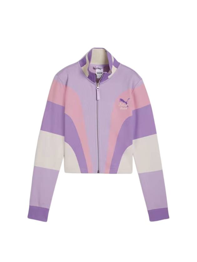 Stand Up Collar Zip Up Jacket Vivid Violet - PUMA - BALAAN 1