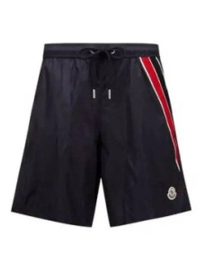 Tri color trim swim shorts night blue - MONCLER - BALAAN 2