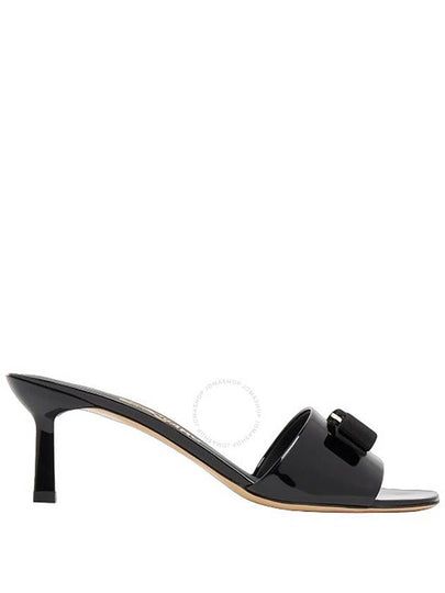 Vara Bow Sandal Heels Black - SALVATORE FERRAGAMO - BALAAN 2