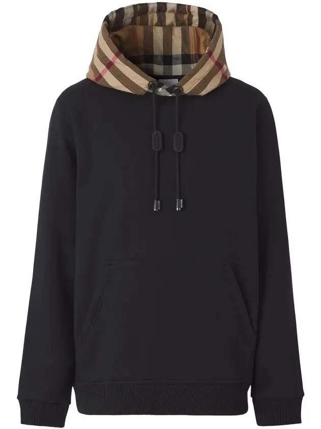 Men's Cotton Blend Hoodie Black - BURBERRY - BALAAN 1