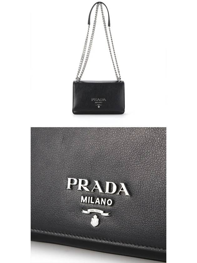 1BD144 2EBJ F0002 Grace Calf Soft Leather Chain Shoulder Bag - PRADA - BALAAN 3