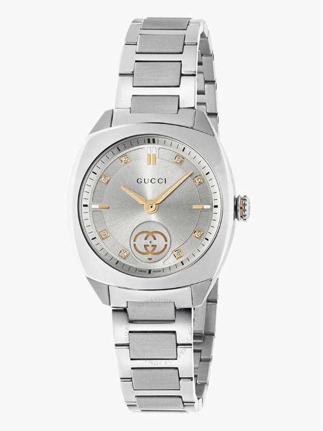 Interlocking G Quartz Dial Watch Silver - GUCCI - BALAAN 2