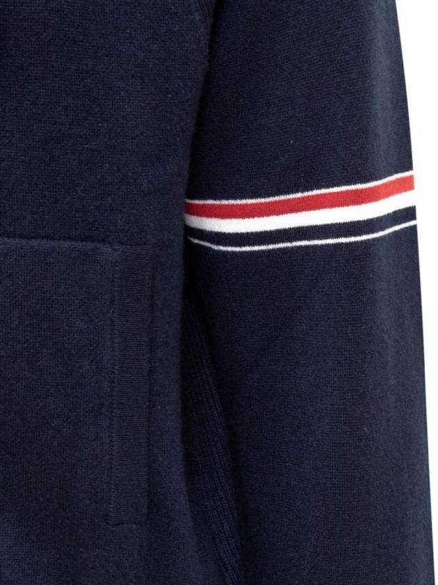 Armband Cashmere Zip-Up Hoodie Navy - THOM BROWNE - BALAAN 4