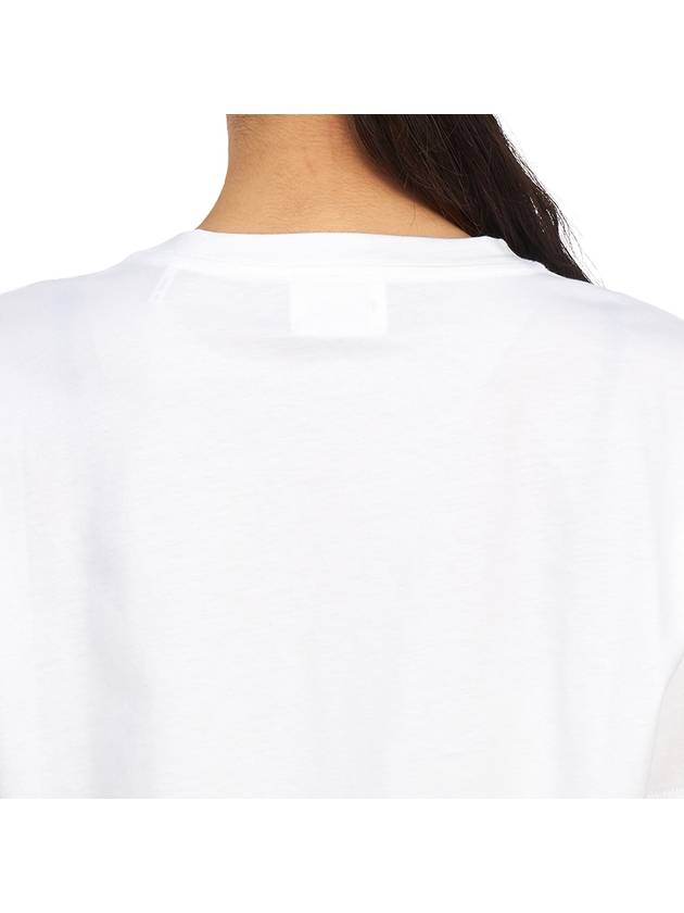 Aby Logo Short Sleeve T-Shirt White - ISABEL MARANT - BALAAN 8