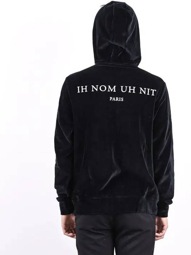 Back logo velor hooded zip up NOM18208 - IH NOM UH NIT - BALAAN 2