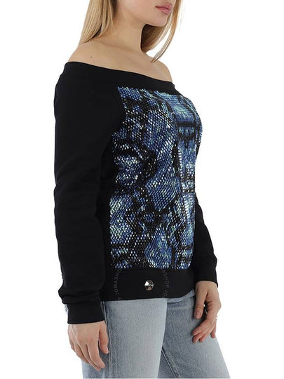 Philipp Plein Ladies Black/Multi Crystal Cotton Jersey Sweatshirt, Size Small - PHILIPP PLEIN - BALAAN 2