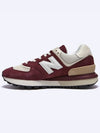 574 Legacy Low Top Sneakers Burgundy Angora - NEW BALANCE - BALAAN 4