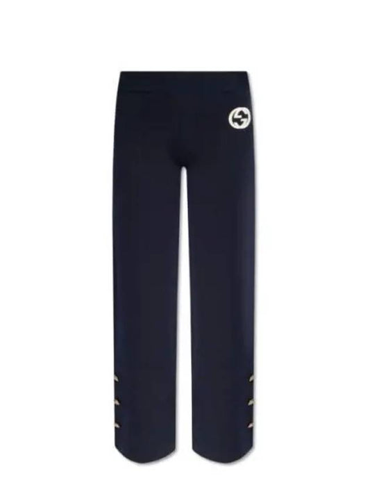 Interlocking G Wide Pants Navy - GUCCI - BALAAN 2