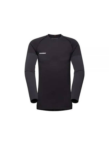 Trift Logo Long Sleeve T-Shirt Black - MAMMUT - BALAAN 1