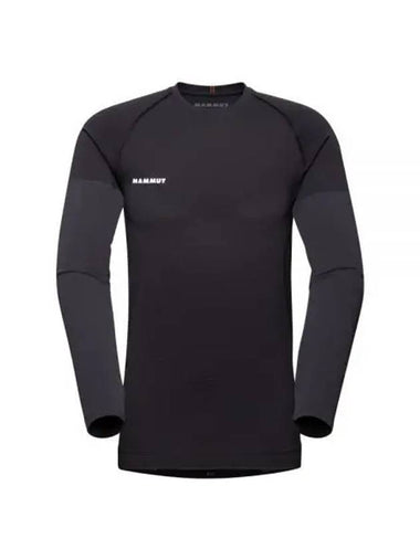 Trift Logo Long Sleeve T-Shirt Black - MAMMUT - BALAAN 1