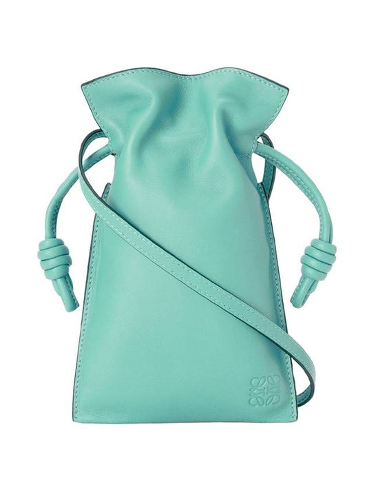 Flamenco Nappa Calfskin Pocket Mini Bag Fresh Mint - LOEWE - BALAAN.