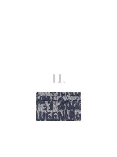 Graffiti Logo Card Wallet Blue - ALEXANDER MCQUEEN - BALAAN 2