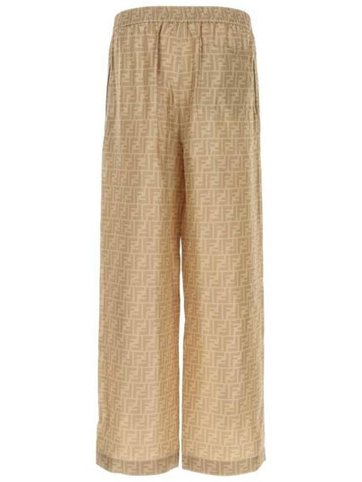 Fendi Ff Silk Pants - FENDI - BALAAN 2