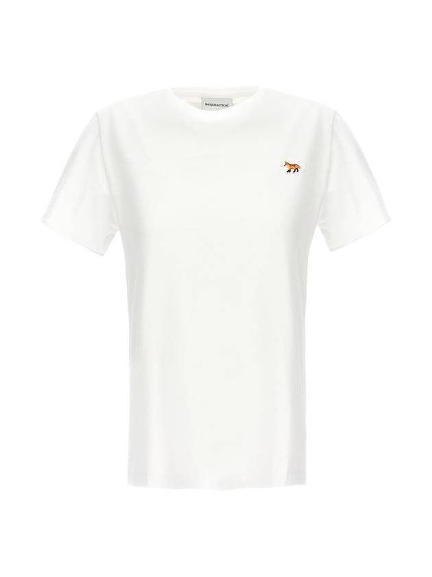Baby Fox Patch Regular Short Sleeve T-Shirt White - MAISON KITSUNE - BALAAN 1