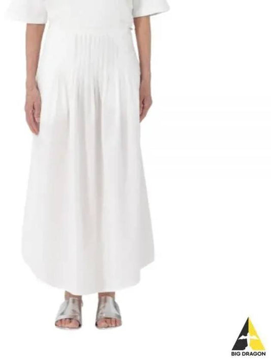 Olympia Midi Pleated Skirt White - A.P.C. - BALAAN 2