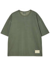 _PIGMENT WAPPEN OVER FIT SHORT SLEEVE T SHIRTS KHAKI - THE GREEN LAB - BALAAN 6