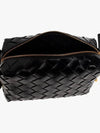 Intrecciato Loop Camera Mini Shoulder Bag Black - BOTTEGA VENETA - BALAAN 6