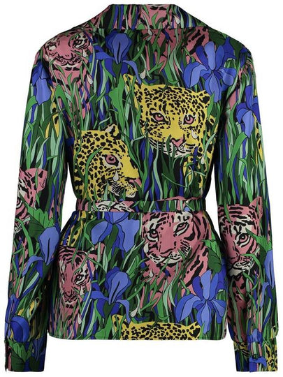 Gucci Printed Silk Shirt - GUCCI - BALAAN 2