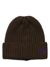 Merino Wool Watch Beanie Brown - NEEDLES - BALAAN 6