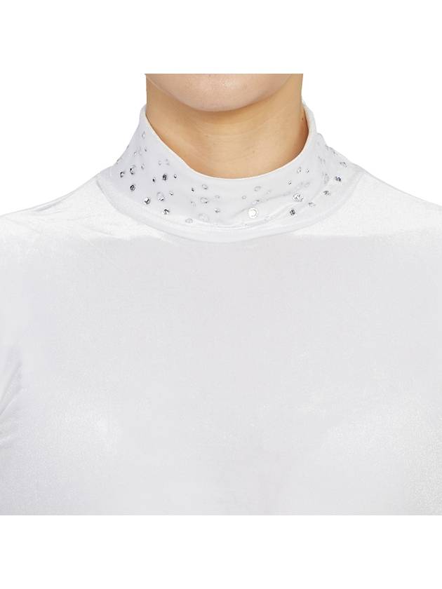 Golf Wear Women s Polar Neck Long Sleeve T Shirt MLW 2D AU05 WHITE - MARK & LONA - BALAAN 7