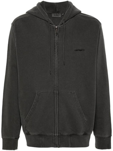 Duster Script Zip Up Hoodie Dark Grey - CARHARTT WIP - BALAAN 1