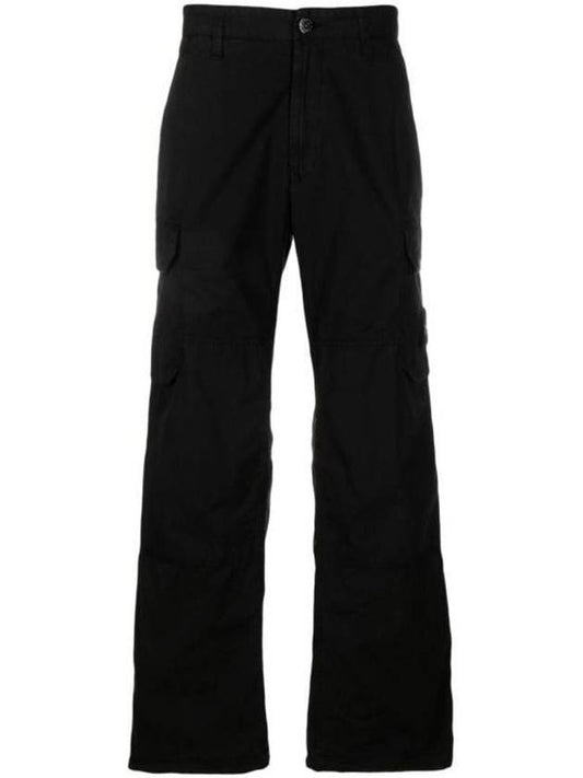 Pantaloni Comfort Fit Cargo Straight Pants Black - STONE ISLAND - BALAAN 1