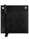 Rockstud Leather Cross Bag Black - VALENTINO - BALAAN 2