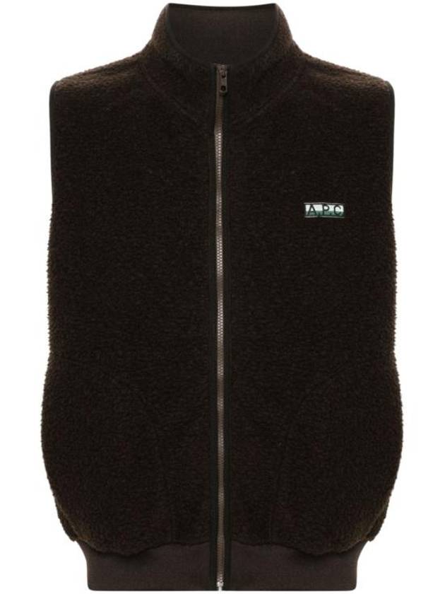 Sequoia Fleece Vest Dark Brown - A.P.C. - BALAAN 2