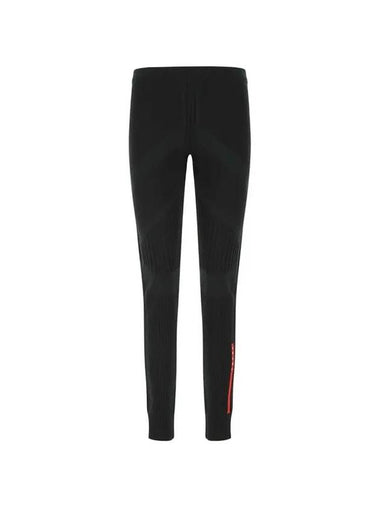 Women's Polyester Stretch Leggings Black - PRADA - BALAAN 1