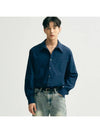 Classic Cotton Regular Long Sleeve Shirt Navy - NOIRER - BALAAN 2