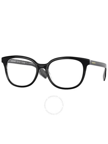 Eyewear Square Plastic Eyeglasses Black - BURBERRY - BALAAN 1