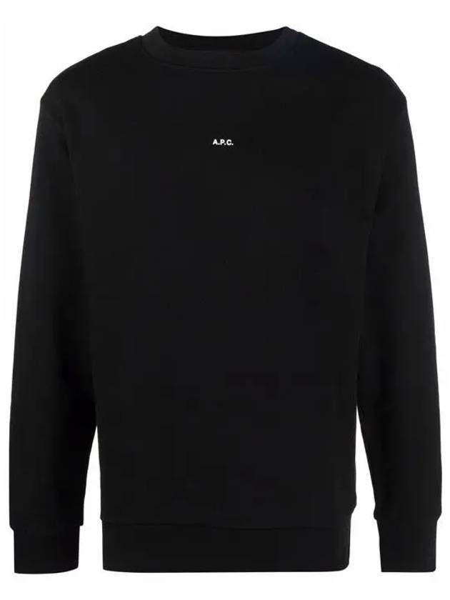 Men's Steve Logo Sweatshirt Black - A.P.C. - BALAAN 2