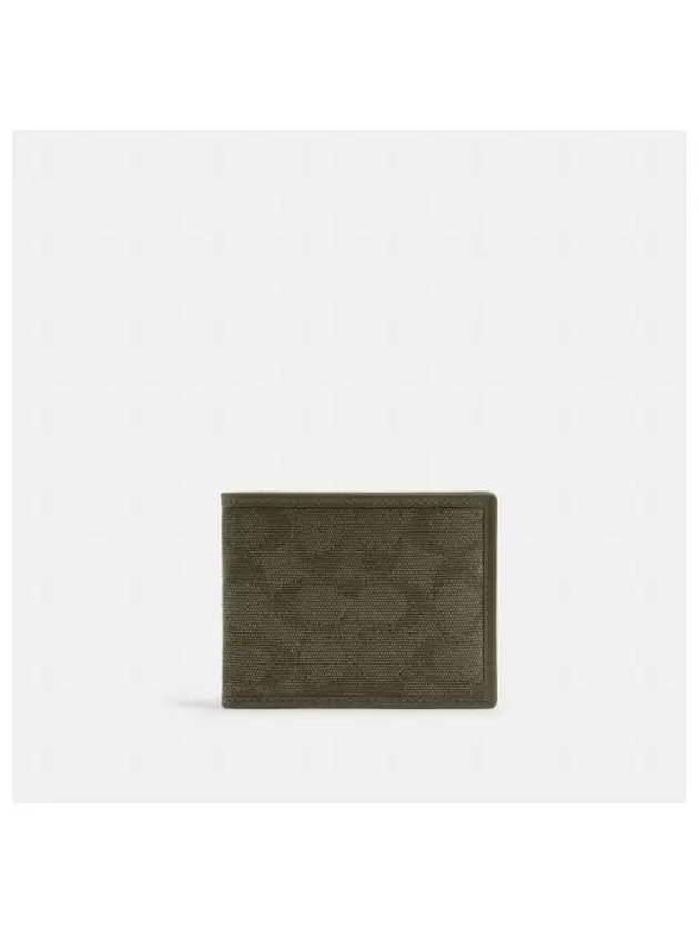 Slim billfold wallet signature jacquard CU888 ARY - COACH - BALAAN 1