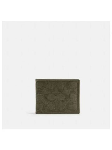 Slim billfold wallet signature jacquard CU888 ARY - COACH - BALAAN 1