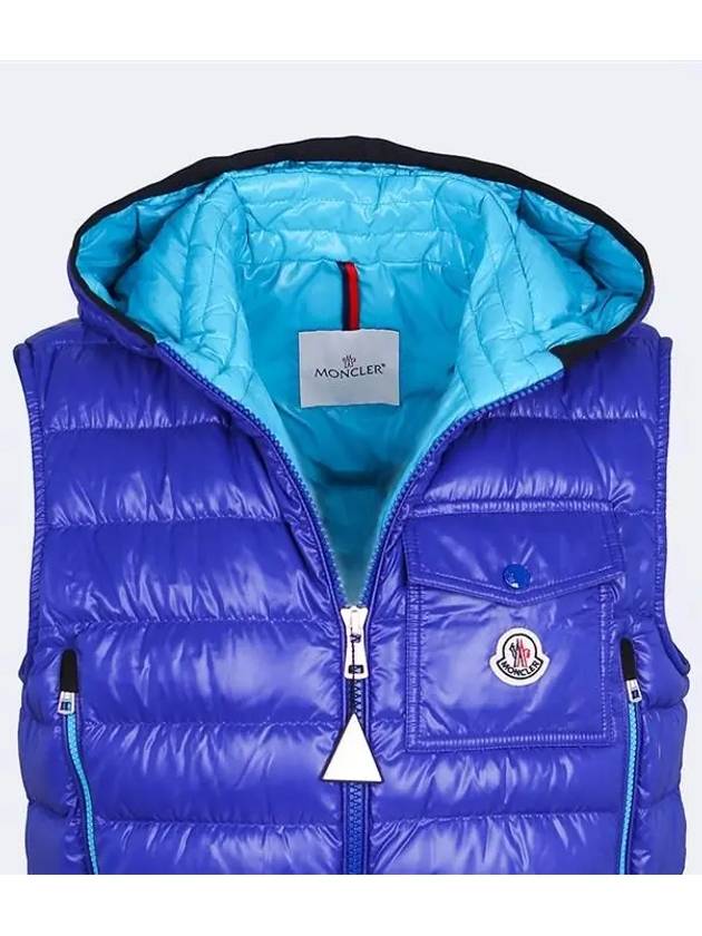 Lago Down Vest Padding Blue - MONCLER - BALAAN 4