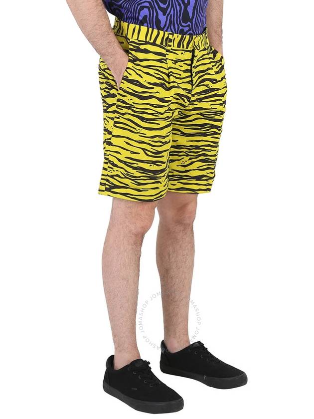 Moschino Men's Yellow Printed Stretch Cotton Shorts, Brand Size 44 (Waist Size 29") - MOSCHINO - BALAAN 3