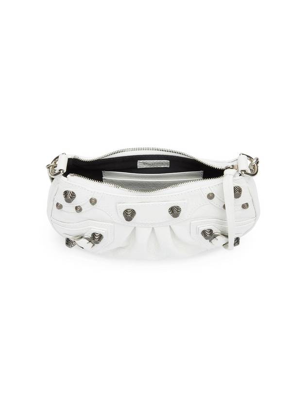 Le Cagole Chain Mini Shoulder Bag White - BALENCIAGA - BALAAN 8