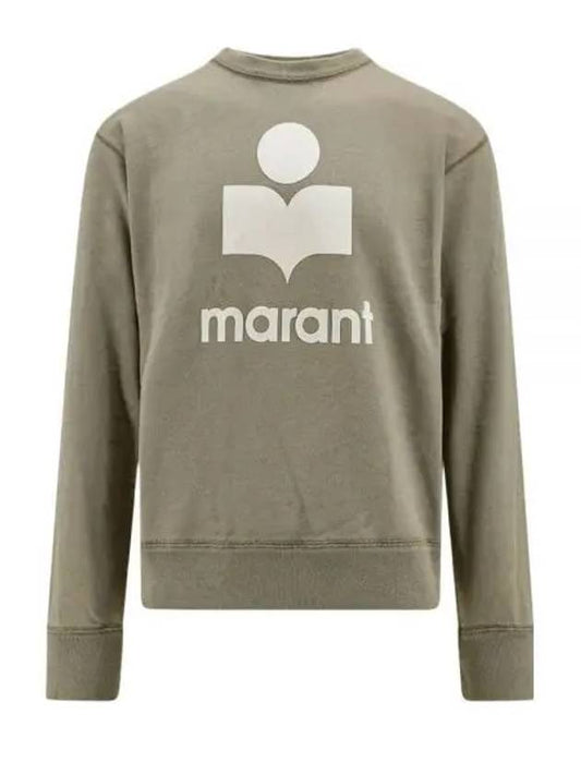 Mikoy Logo Cotton Sweatshirt Moss Green - ISABEL MARANT - BALAAN 2