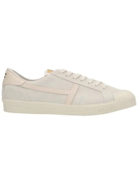 Suede Jarvis Low Top Sneakers White - TOM FORD - BALAAN.