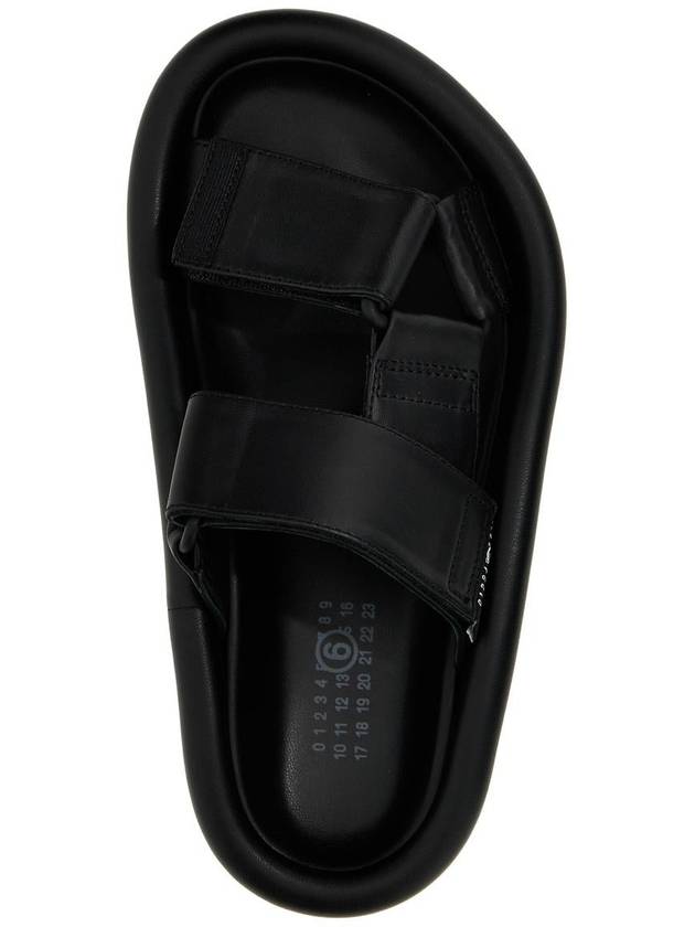 Webbing Slip-on Platform Sandals Black - MAISON MARGIELA - BALAAN 5