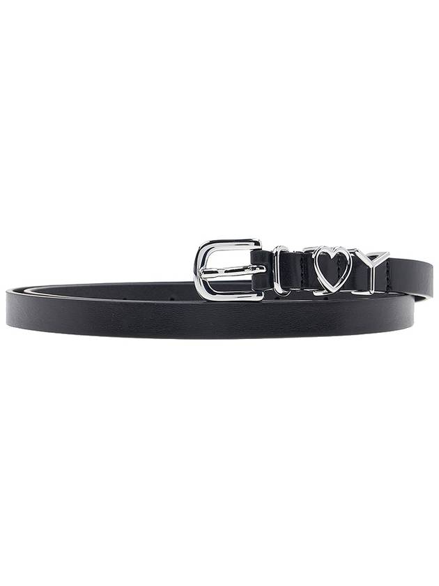 Y Project Y Love Buckle Leather Belt BELT11CS24 BLACK SILVER - Y/PROJECT - BALAAN 3