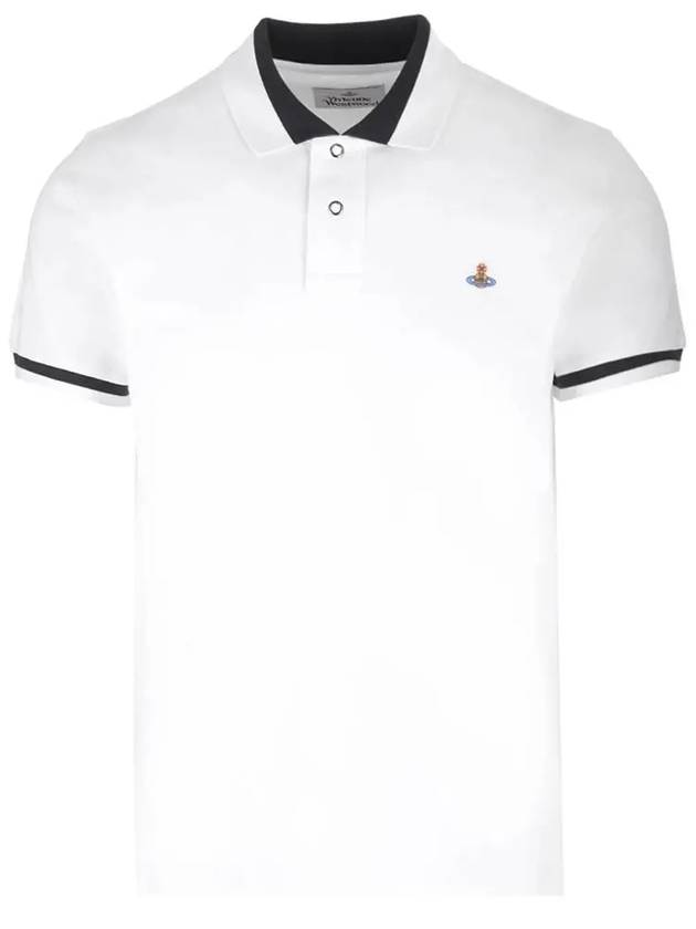 Classic ORB Logo Polo Shirt White - VIVIENNE WESTWOOD - BALAAN 2